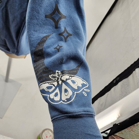 Star Wars Grogu Sweatshirt Medium Stronger Than You Think Baby Yoda Graphic - Picture 8 of 12